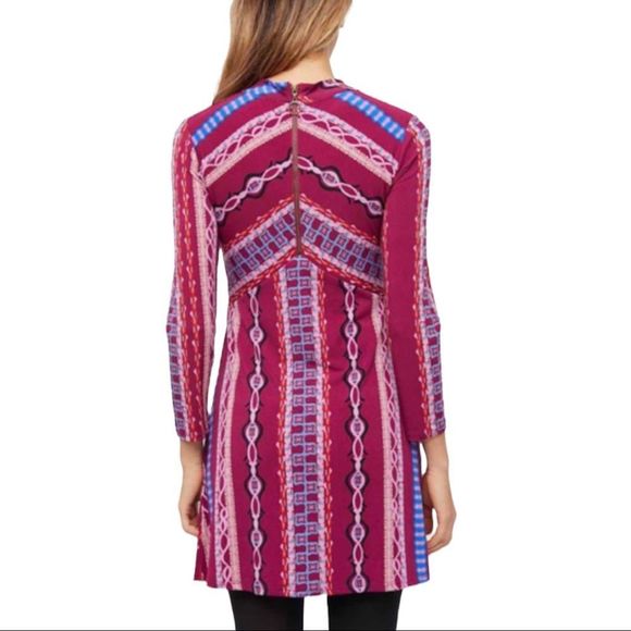 Free People Stella Mini Dress Purple Combo Small S - Picture 2 of 6